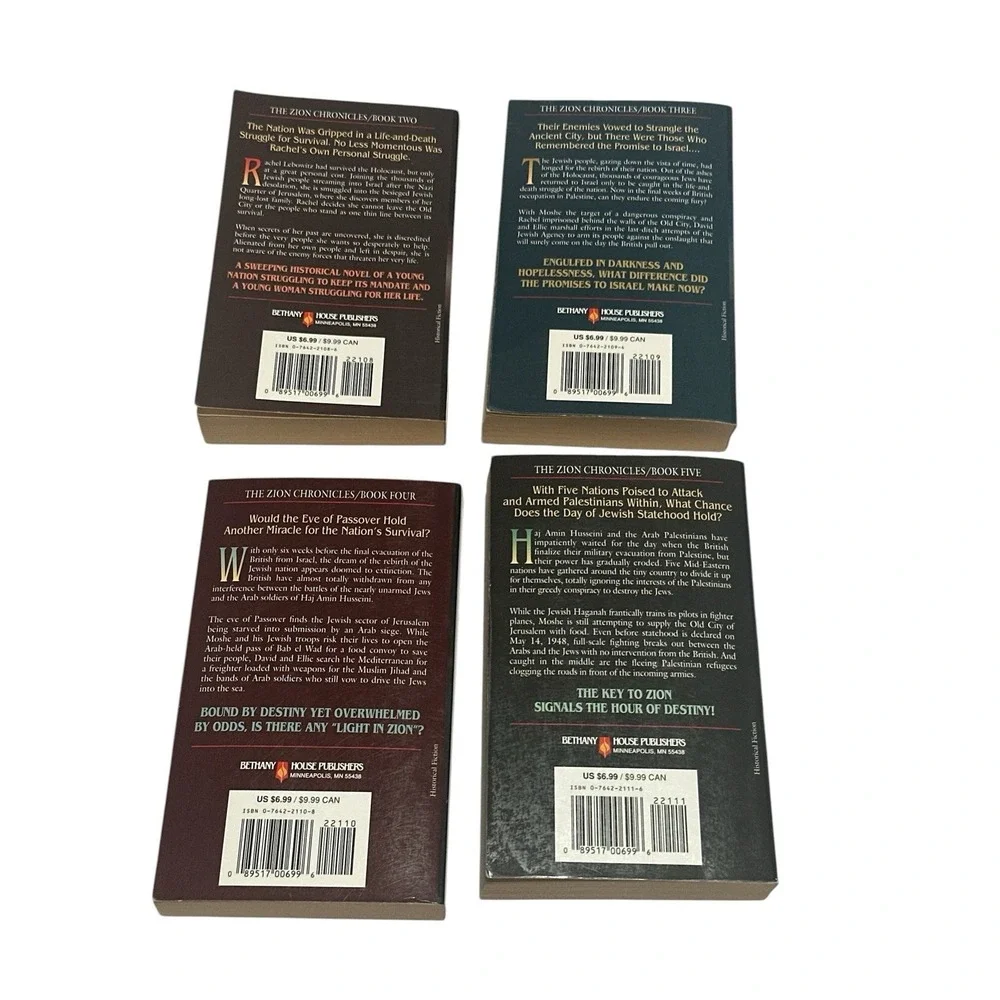 The Zion Chronicles by Bodie Thoene Christian Fiction Paperback Books 2,3,4, & 5
